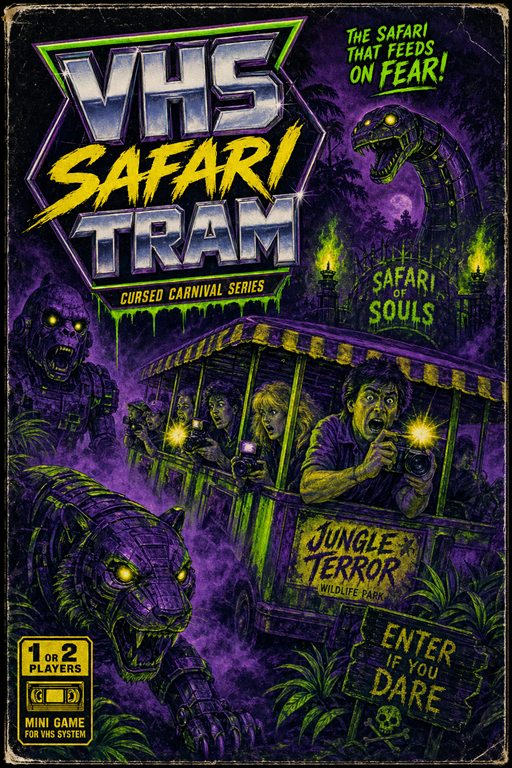 VHS Safari Tram box art